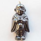 Hematite Monk Statue Pendant